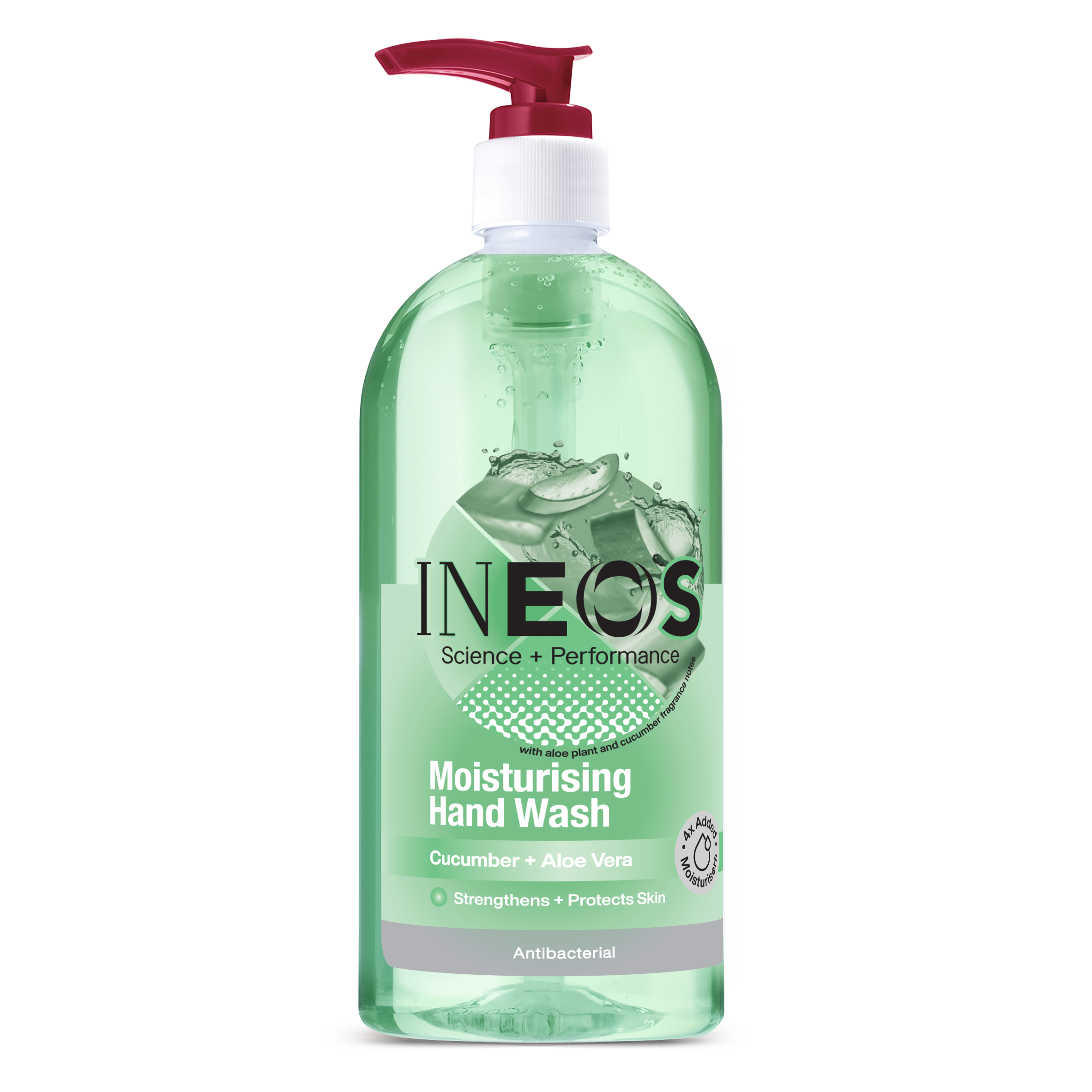 INEOS Moisturising Hand Wash with Cucumber + Aloe Vera Fragrance