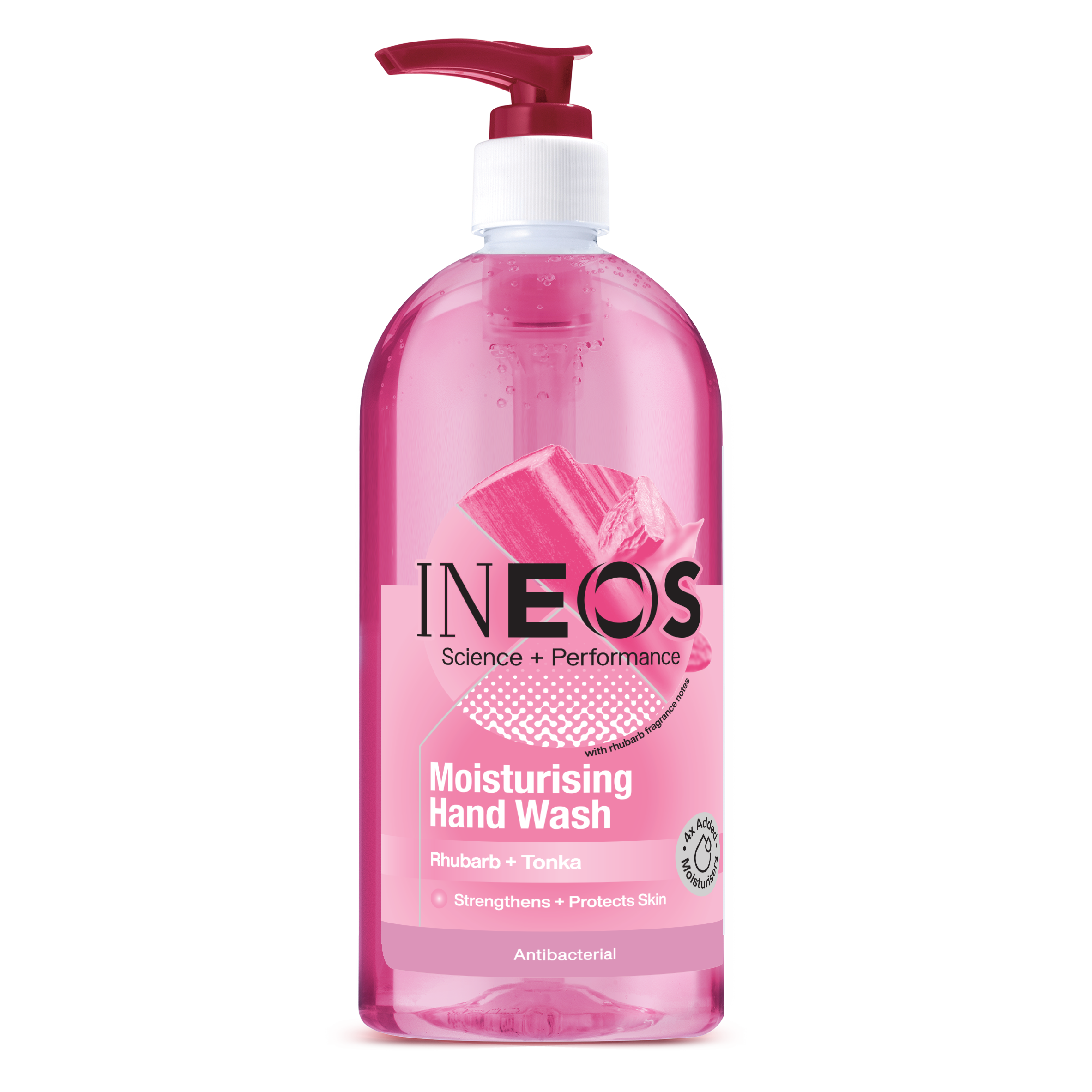 INEOS Moisturising Hand Wash with Rhubarb + Tonka Fragrance