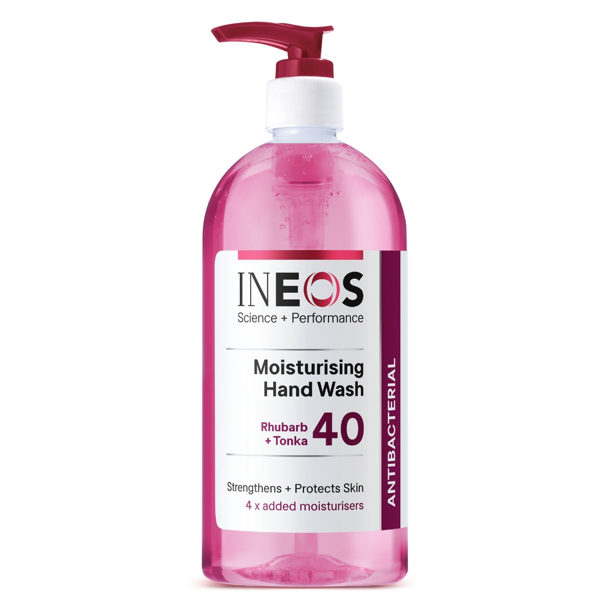 INEOS Moisturising Hand Wash with Rhubarb + Tonka Fragrance