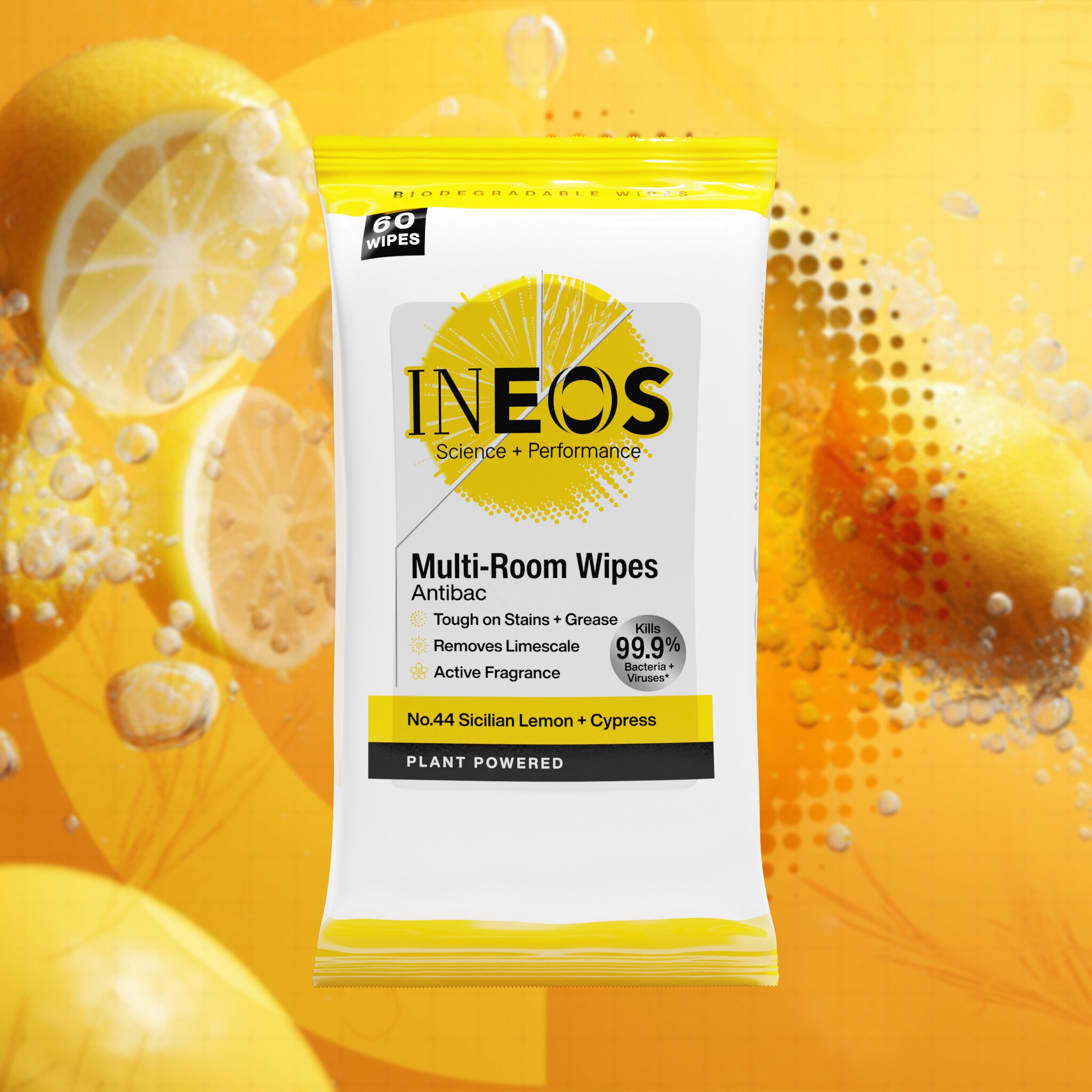 naoエルセーヌサプリ3個数セットNO.700S INEOS Antibac Multi-Room Wipes with Sicilian Lemon + Cypress