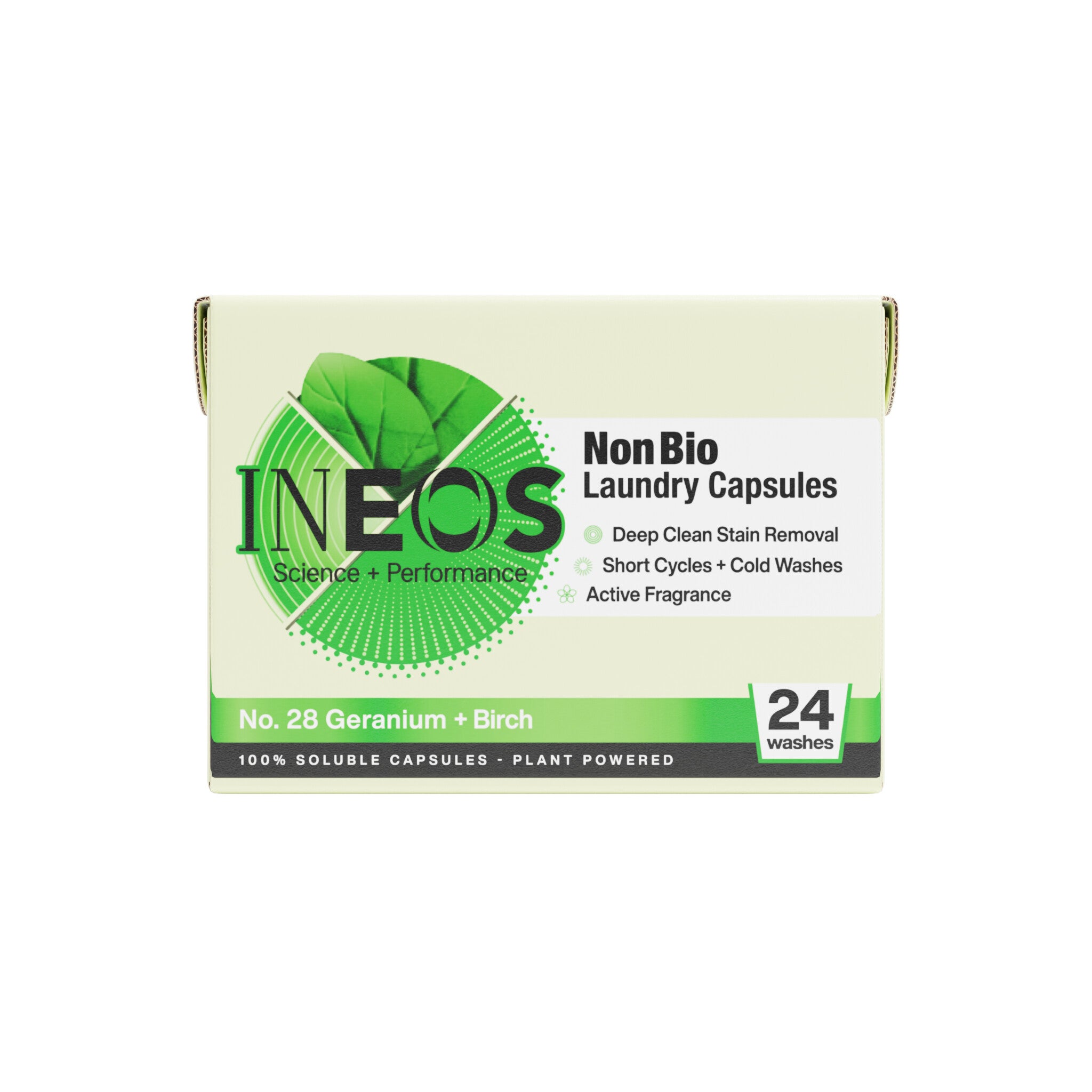 INEOS Non Bio Laundry Capsules with Geranium + Birch Fragrance