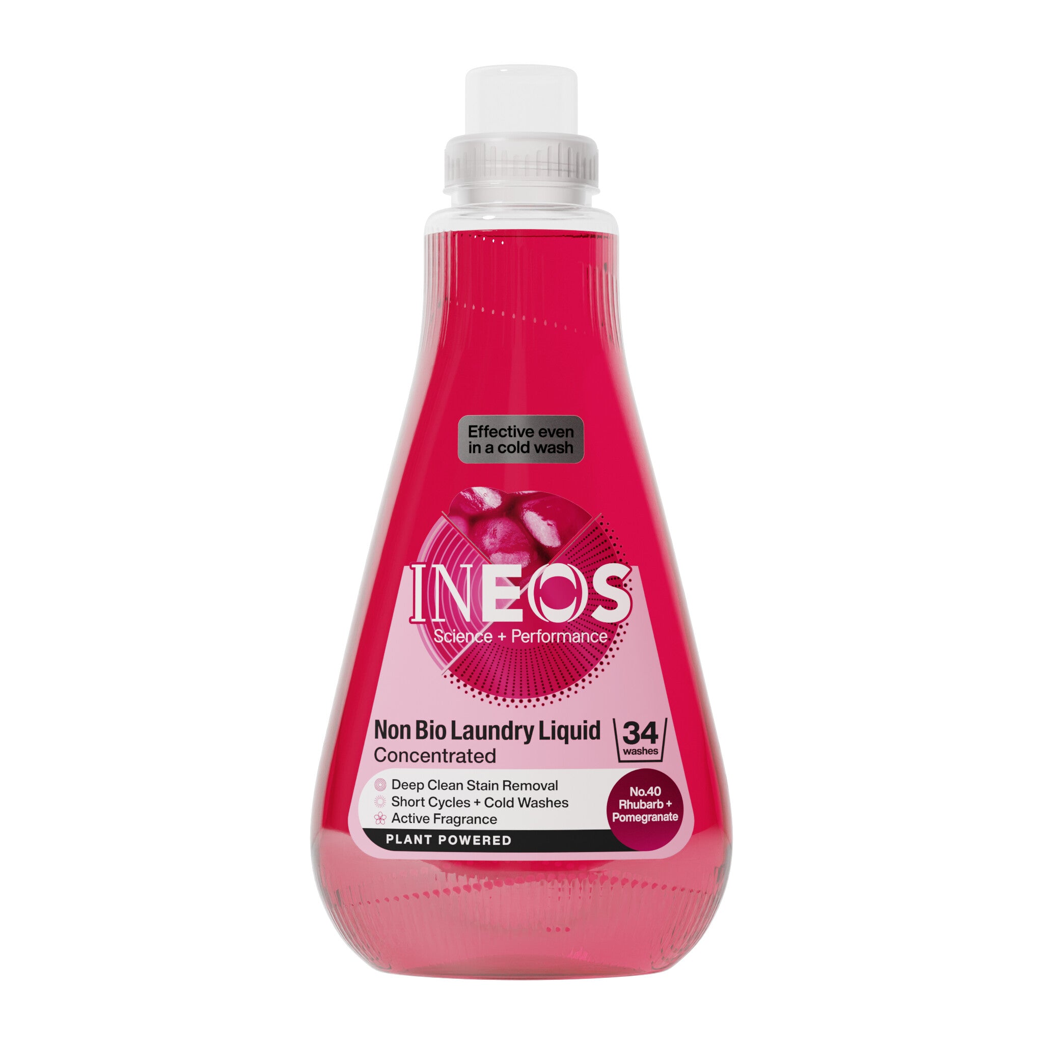 INEOS Non Bio Laundry Liquid with Rhubarb + Pomegranate Fragrance