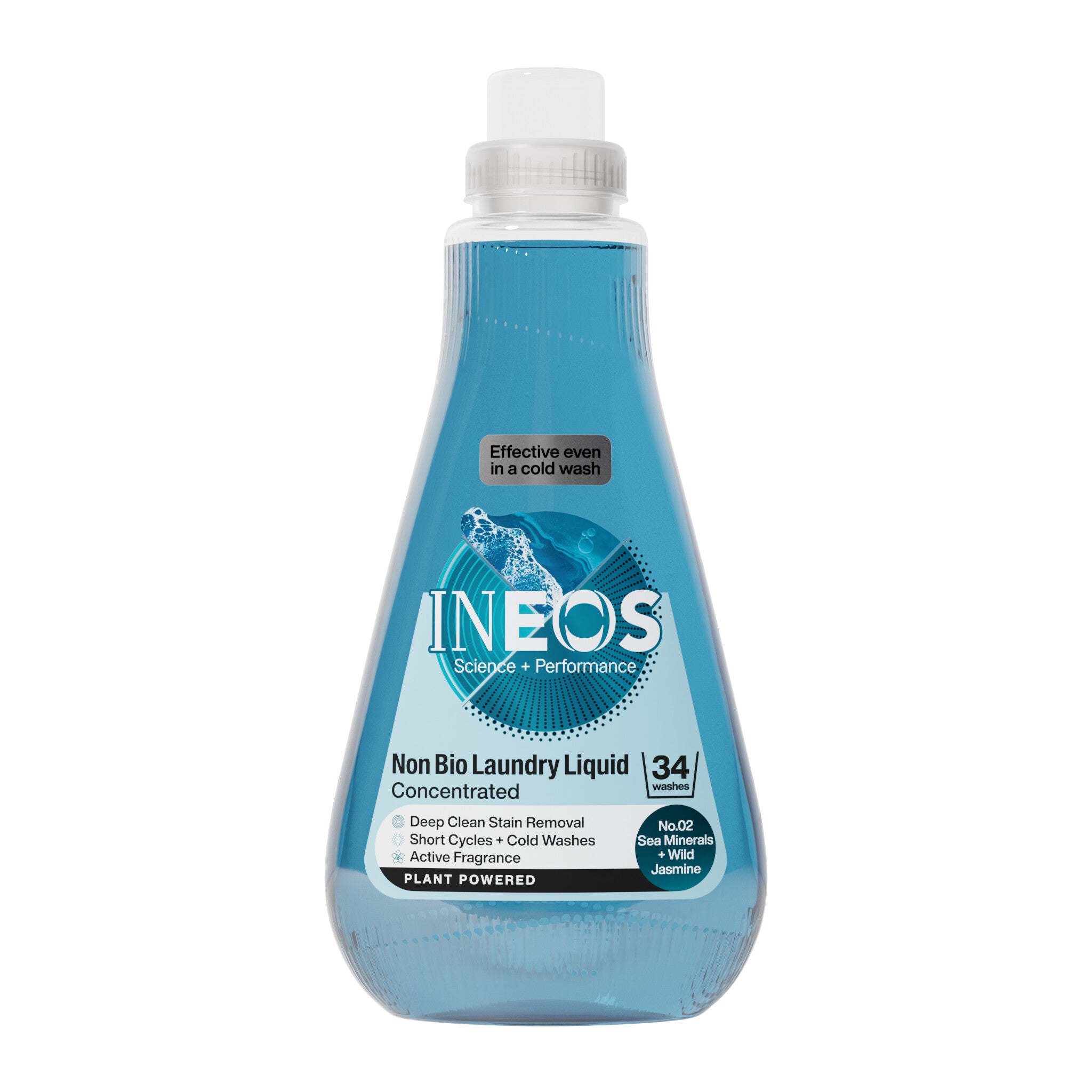 INEOS Non Bio Laundry Liquid with Sea Minerals + Wild Jasmine Fragrance