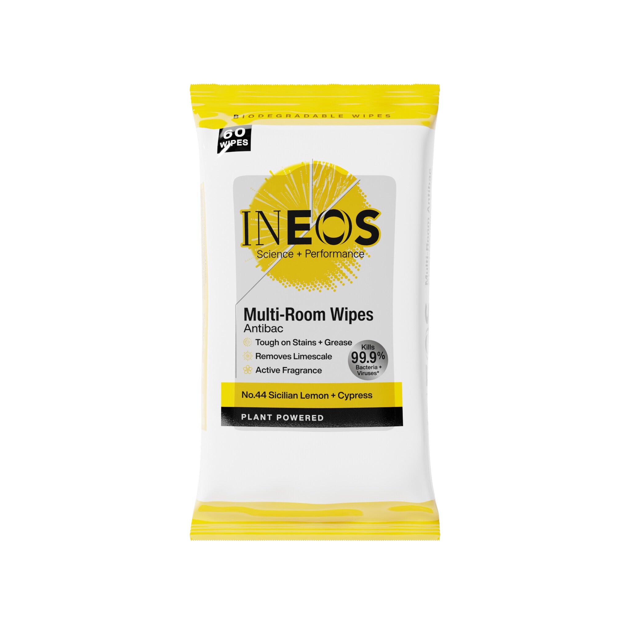 INEOS Antibac Multi-Room Wipes with Sicilian Lemon + Cypress Fragrance