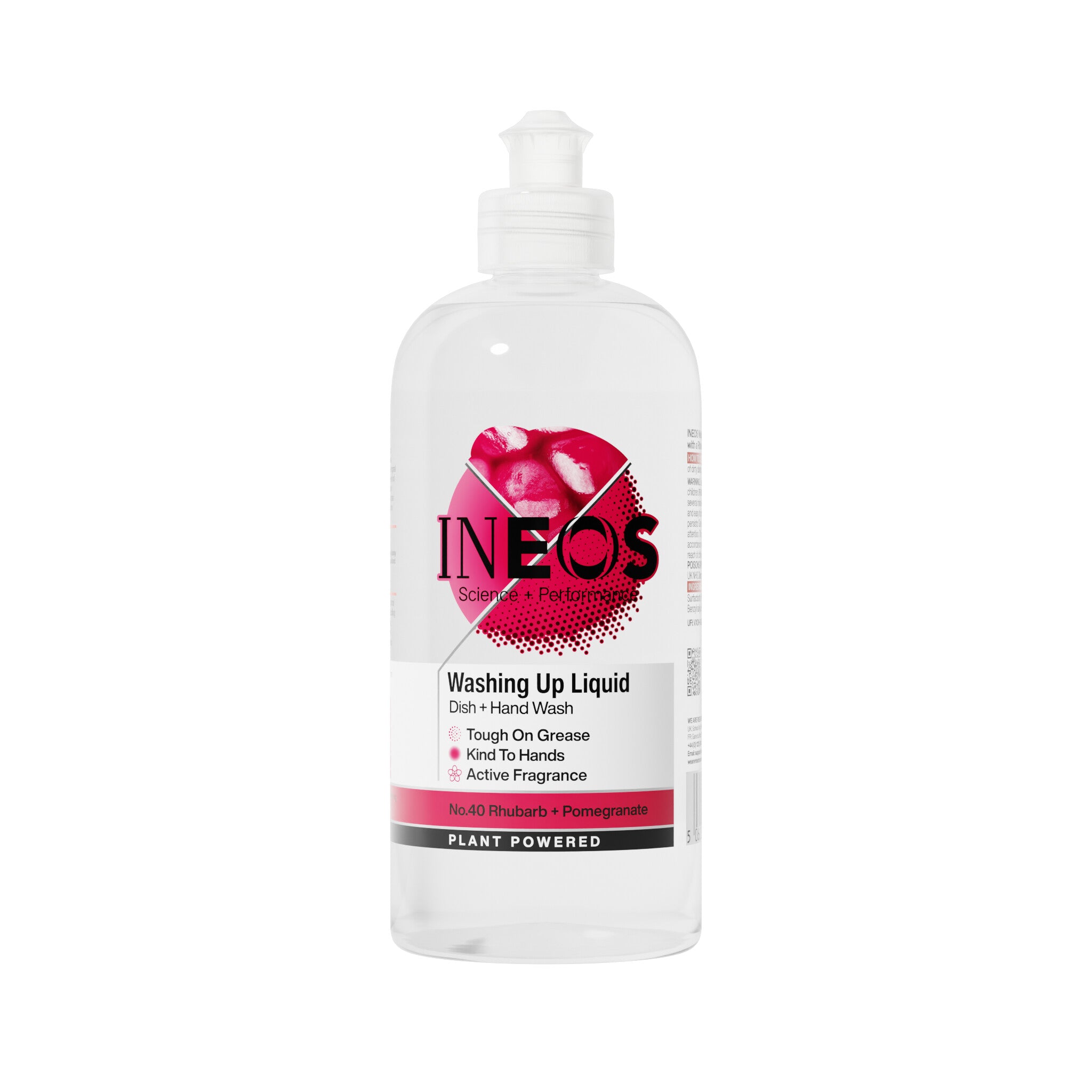 INEOS 2 in 1 Washing Up Liquid with Rhubarb + Pomegranate Fragrance